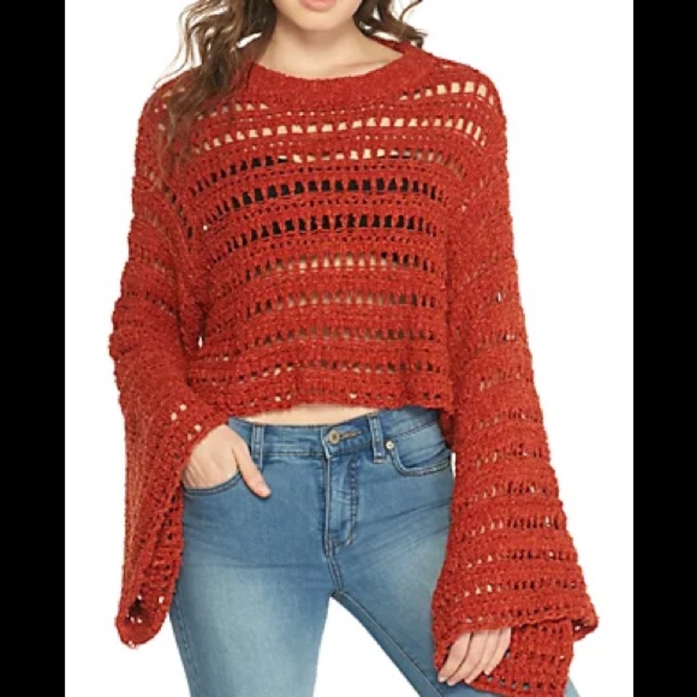 Free People Terracotta Sweater